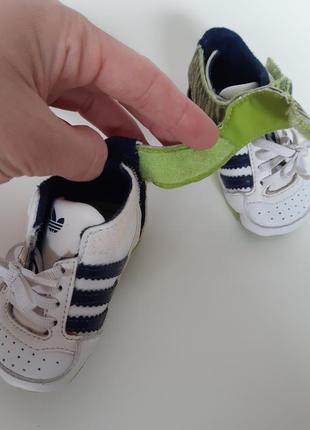 Шкіряні пінетки на 0-3 місяці adidas8 фото