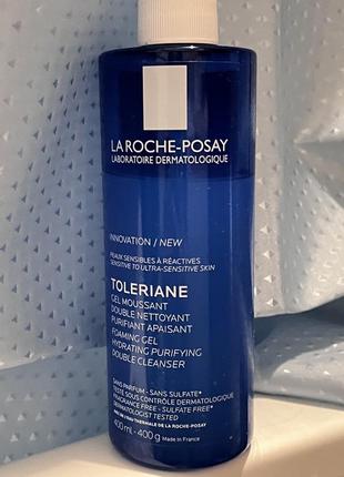 La roche-posay toleriane foaming gel увлажняющий очищающий гель-мусс двойного действия2 фото