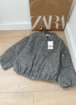 Бомбер букле zara3 фото