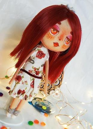 Текстильная коллекционная кукла