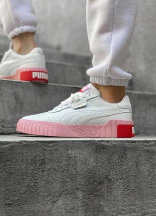 Женские кроссовки puma cali remix pink white 36-37-38-39