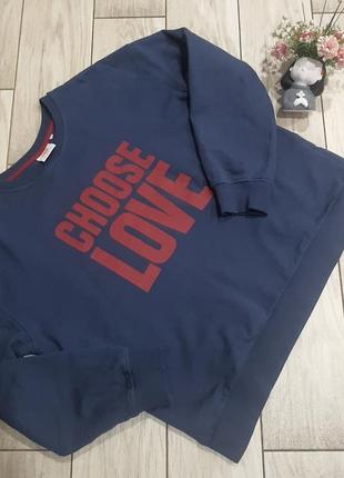 Свитшот оверсайз choose love organic cotton l-xl4 фото