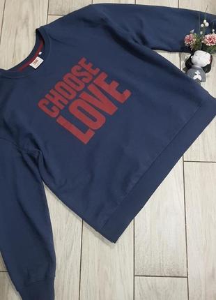 Свитшот оверсайз choose love organic cotton l-xl9 фото