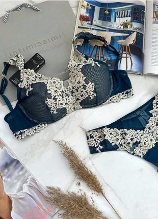 Изысканный комплект белья от intimissimi из коллекции pretty flowers осень-зима 2024🪻💙2 фото