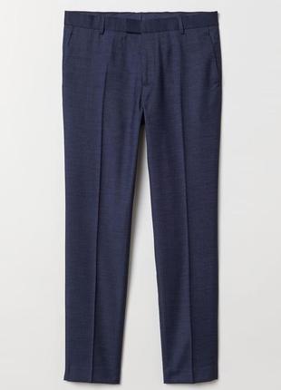 H&m - 38-40w 32l - брюки чоловічі сині штани мужские1 фото