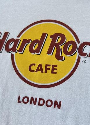 Женская хлопковая футболка с принтом hard rock cafe london6 фото