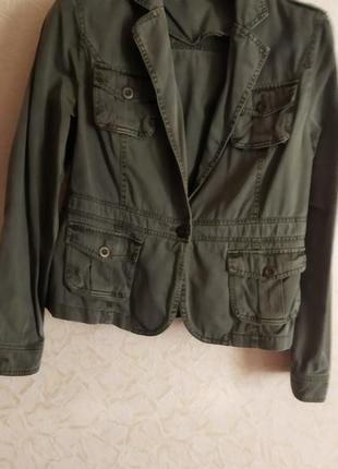 Женский пиджак 100% хлопок стиль ,,militari,,1 фото