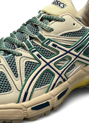 Женские беговые кроссовки в стиле asics gel kahana 8 new beige mint асикс сетка бежевые весна-лето ( 36-41 ) b23768 фото