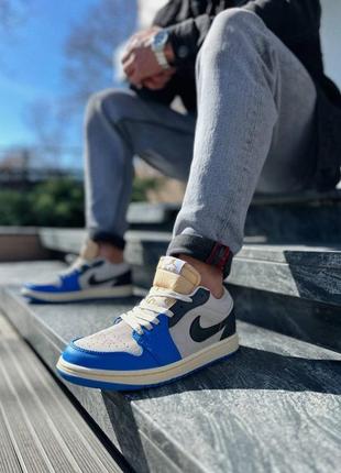 Кросівки nike air jordan retro 1 low "vintage unc tokyo"7 фото