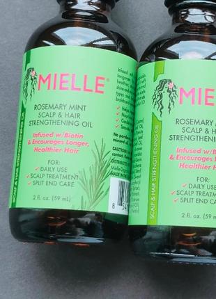 Mielle олія для зміцнення волосся і шкіри голови розмарин і м'ята 59 мл3 фото