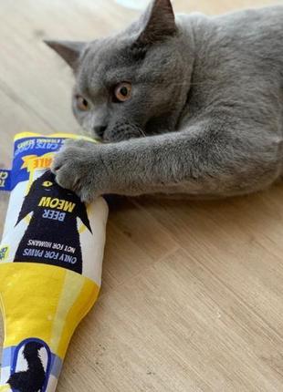 Beermeow игрушка пиво для котиков murrr ale  с кошачьей мятой3 фото