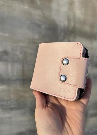 Маленький і вмісткий шкріняий гаманець rayan з блискавкою на складну купюру