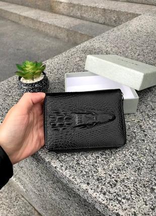 Класический коженый кошелёк в чёрном цвете2 фото