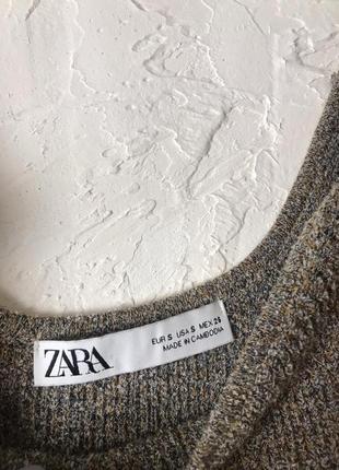 Zara  стильный топ в составе есть лён4 фото