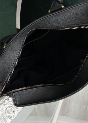 Шкіряна сумочка jersi велика міська сумочка трапецеподібна сумочка2 фото