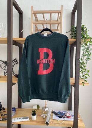 Винтажный benetton свитшот