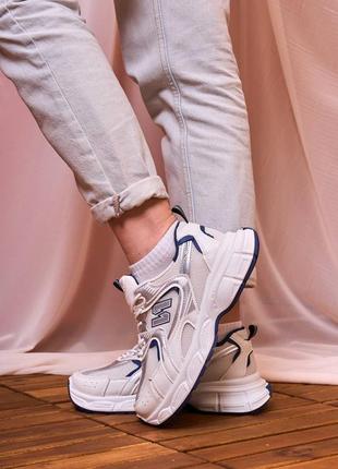 Кроссовки sneakers nb white blue1 фото