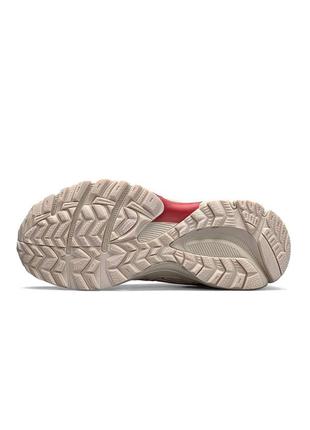 Женские беговые кроссовки в стиле asics gel kahana 8 new beige pink асикс сетка бежевые с розовым весна-лето ( 36-41 ) b23757 фото