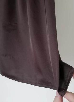 Шоколадная мини юбка слип от укр. бренда skripka4 фото