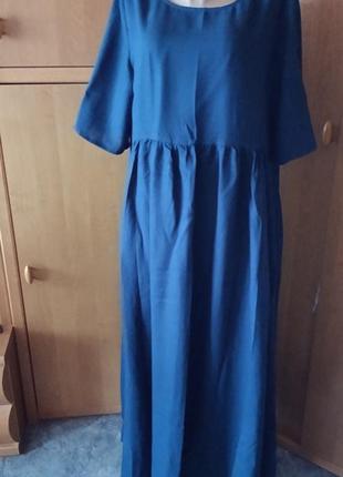 Отличное длинное платье с карманами р .  38-40-42-44/16, 42/12 floriday