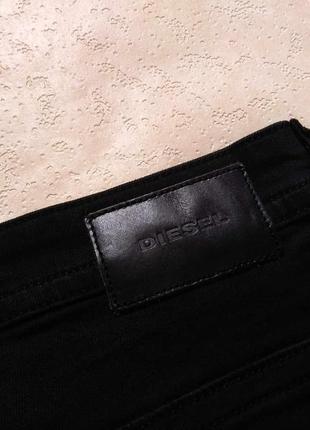 Брендовые черные мужские джинсы скинни с высокой талией diesel, 38 размер.4 фото