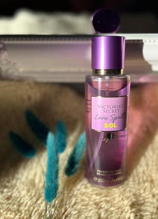 Спрей для тела, мист victoria's secret love spell sol 250мл