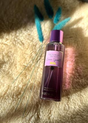 Спрей для тіла, міст victoria's secret love spell sol 250мл2 фото