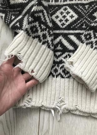 Классный стильный свитер cenere в орнамент4 фото