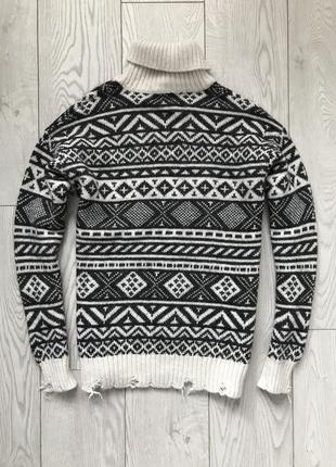 Класний стильний светр cenere в орнамент8 фото