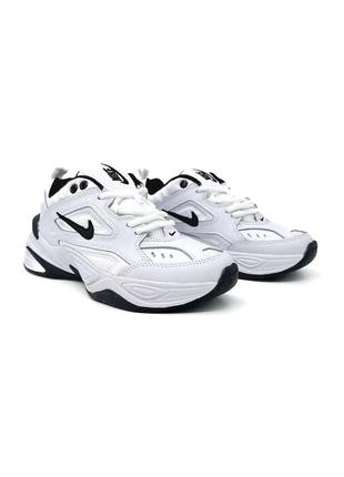 Nike m2k tekno white/black (бело-черные)