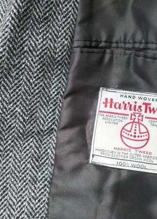 Harris tweed классический твидовый шерстяной пиджак3 фото