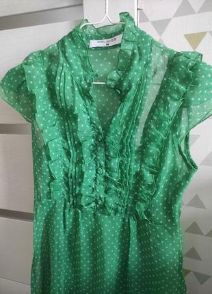 Зелена сукня в горошок 2 в 12 фото
