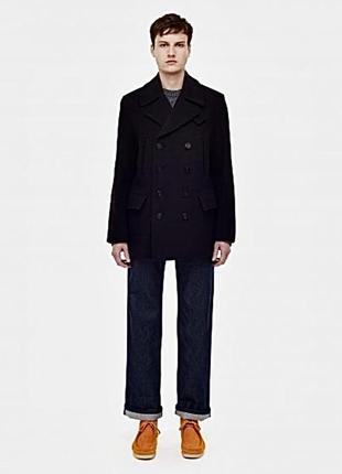 Gloverall churchill peacoat navy1 фото