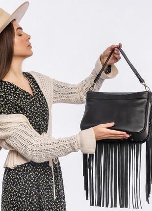 Женская сумка мессенджер кросс боди с широким ремешком5 фото
