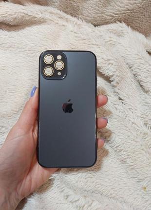 Чохол скляний на айфон iphone 11 pro2 фото