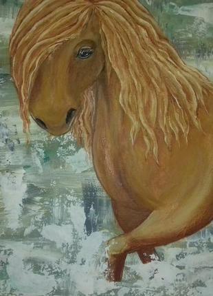 Абстрактна картина "купання коня"