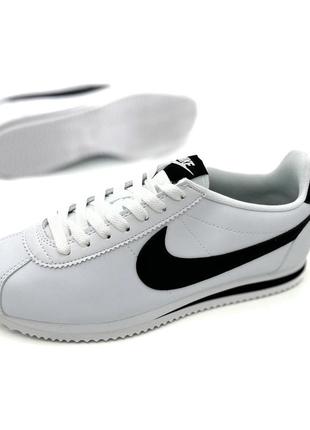 Nike cortez (біло-чорні)