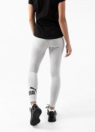 Лосіни, легінси puma essentials logo leggings grey 589443-04 оригінал