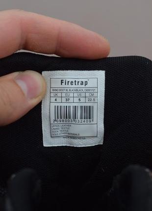 Черные кожаные ботинки, сапоги firetrap, 37 размер. оригинал2 фото