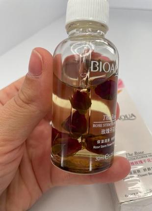 Сыворотка с экстрактом масла розы bioaqua rose stem flower oil essence🌹2 фото