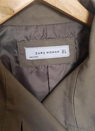 Тренч пиджак жакет куртка цвета капучино zara3 фото