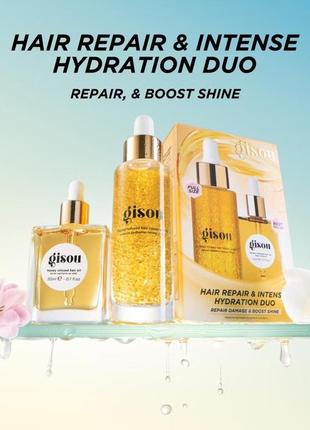 Gisou лимитированный набор hair repair &amp; intense hydration duo