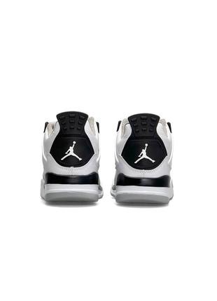 Женские кроссовки nike air jordan retro 4 fleece termo white light gray w5 фото