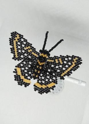 Брошка метелик 'nemeria metalmark'1 фото