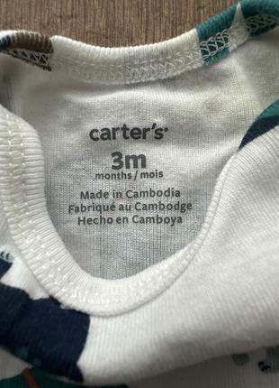 Боди для мальчика с коротким рукавом carters, набор 7 штук2 фото