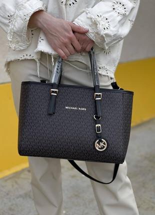 Сумка michael kors shopper brown шоппер