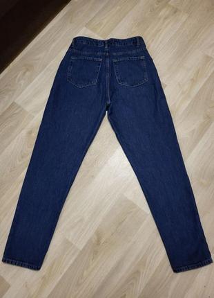 Модные джинсы мом синие5 фото