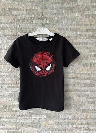 Футболка h&amp;m человек паук🕷️ капитан америка 4-6 лет, 110-116 см4 фото