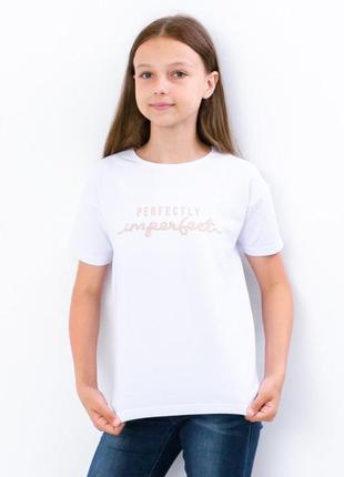 Футболка с надписью, подростковая для девочки, футболка двунитка, яркая футболка с надписью для девчонки4 фото