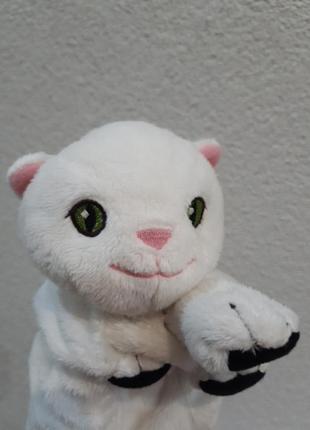 Игрушка на руку, кукольный театр, белая кошка ikea5 фото
